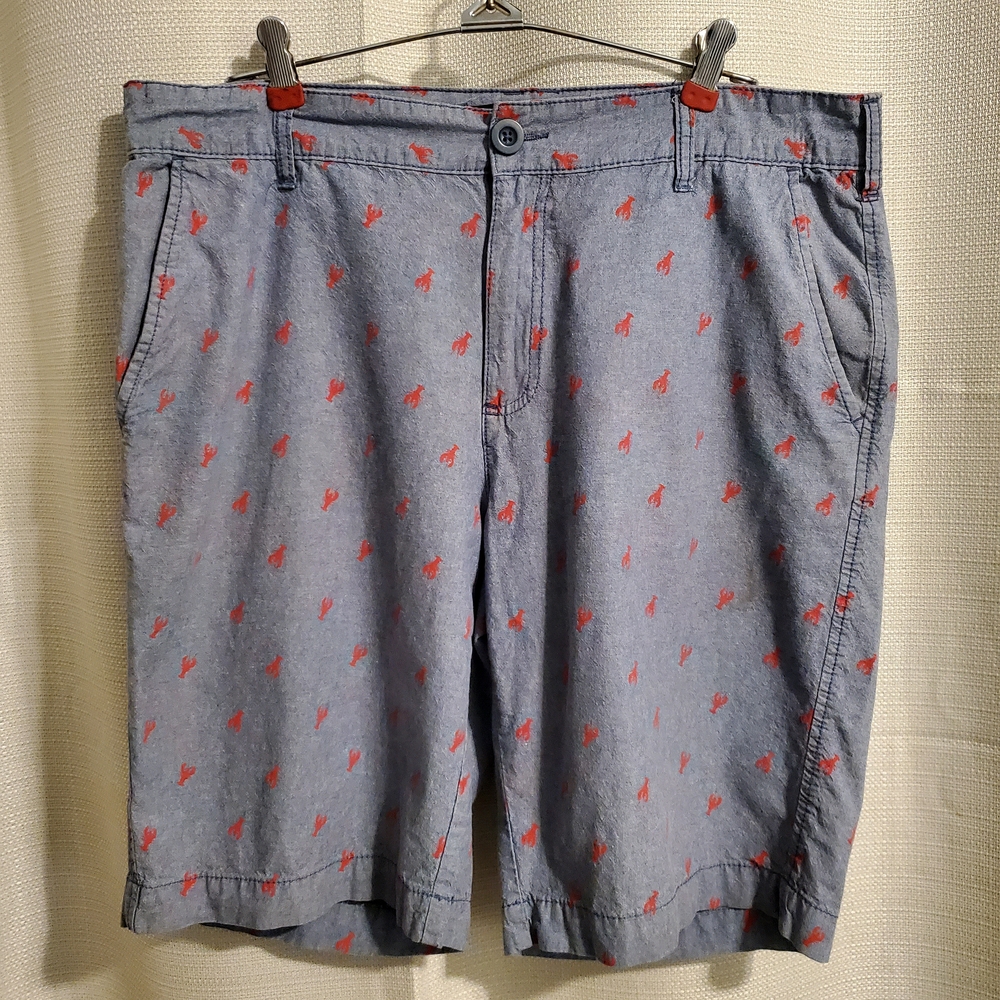 (4/$20) Retrofit Men's Gray Lobster Shorts Size 34